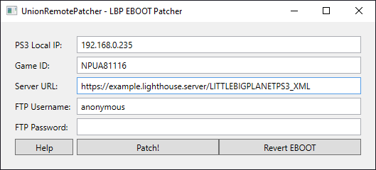 UnionPatcher Screenshot